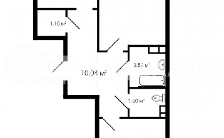 2-комнатная квартира, 67.17 м2, эт. 3, id: 844158, фото 8