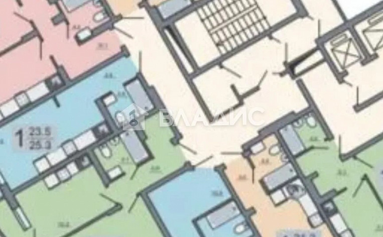 1-Комнатная квартира 52.60м², эт. 2, фото 12