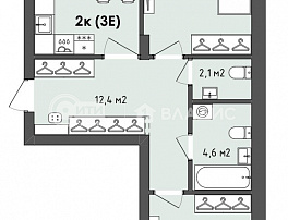 2-комнатная квартира, 78.1 м2