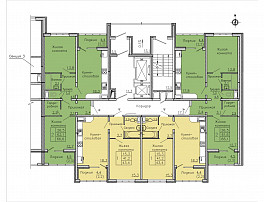 2-Комнатная квартира 58.30м²