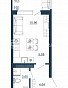 1-комнатная квартира, 25.99 м2, эт. 3, id: 737620, фото 1