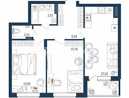 1-комнатная квартира,  м2