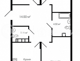 3-комнатная квартира, 84.1 м2