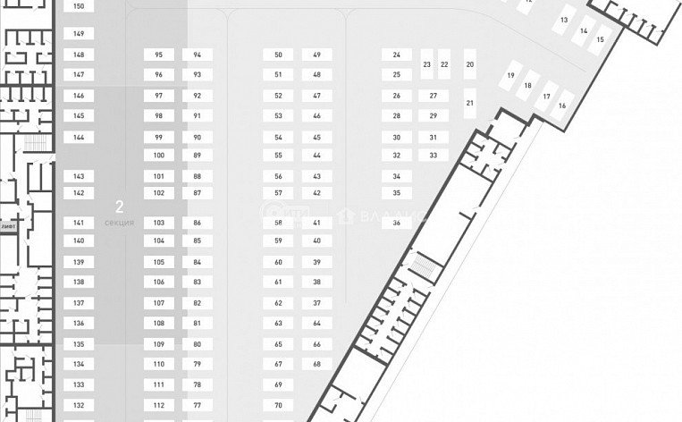 1-комнатная квартира, 56.5 м2, эт. 15, id: 979062, фото 13