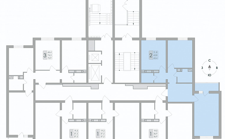 1-Комнатная квартира 38.20м², эт. 7, фото 7