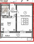 1-Комнатная квартира 39.90м², эт. 16, фото 5
