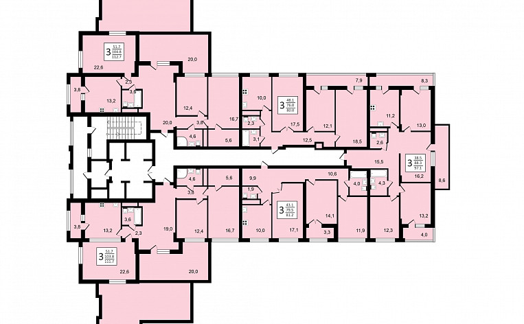 1-Комнатная квартира 45.70м², эт. 6, фото 14