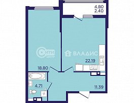 2-комнатная квартира, 64.8 м2
