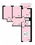 3-комнатная квартира, 77.3 м2, эт. 14, id: 1026859, фото 1
