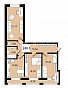 3-комнатная квартира, 88.3 м2, эт. 2, id: 1080780, фото 1