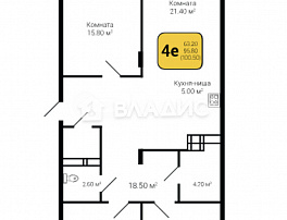 3-комнатная квартира, 100.5 м2