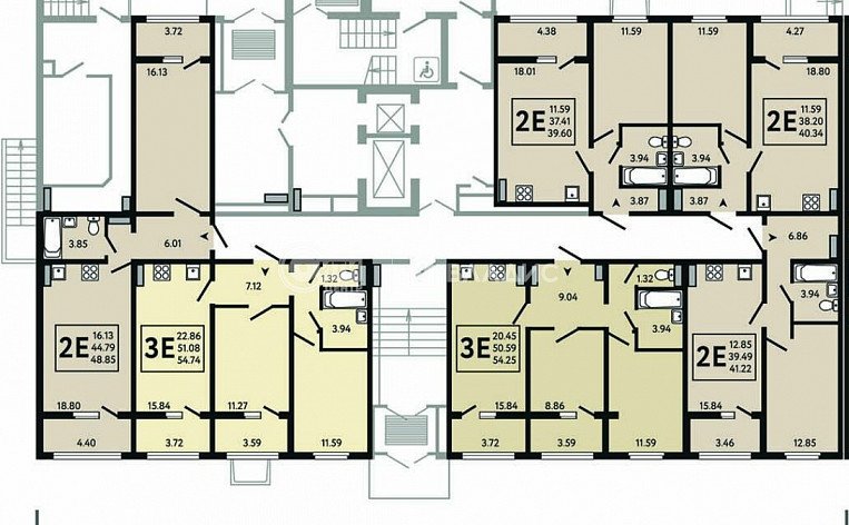 1-комнатная квартира, 42.45 м2, эт. 8, id: 963935, фото 11