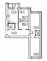 3-комнатная квартира, 87.3 м2, эт. 6, id: 798432, фото 27