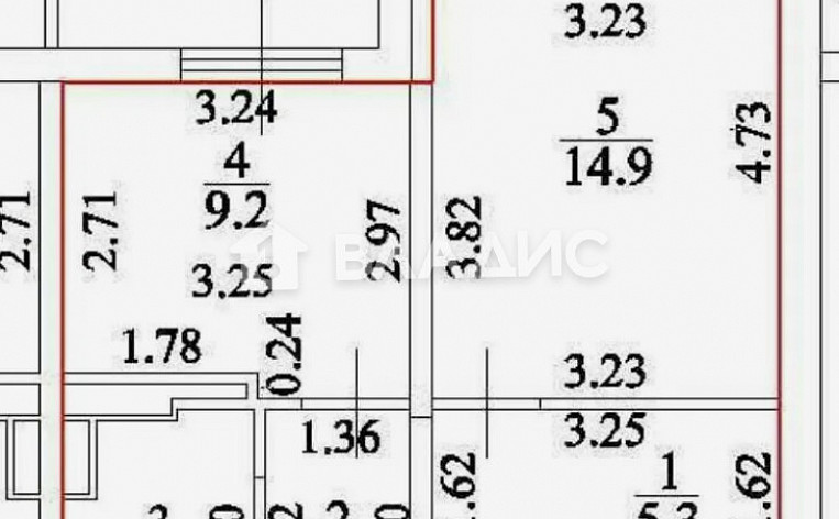 1-Комнатная квартира 38.60м², эт. 13, фото 19