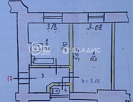 1-комнатная квартира, 29.9 м2