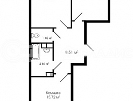 2-комнатная квартира, 66.77 м2