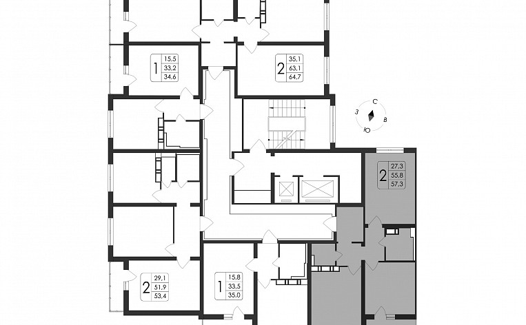 3-Комнатная квартира 85.00м², эт. 1, фото 12