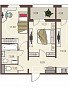 2-комнатная квартира, 58.48 м2, эт. 6, id: 978313, фото 1