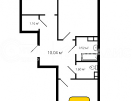 2-комнатная квартира, 67.17 м2