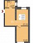 1-комнатная квартира, 45.42 м2, эт. 3, id: 878359, фото 1