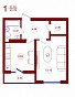 1-комнатная квартира, 33.78 м2, эт. 22, id: 815255, фото 1