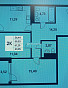 2-Комнатная квартира 60.00м², эт. 3, фото 19
