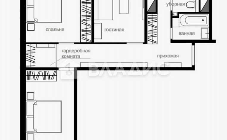 3-Комнатная квартира 67.70м², эт. 1, фото 35