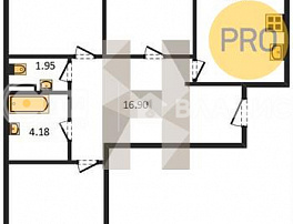 3-комнатная квартира, 87.5 м2