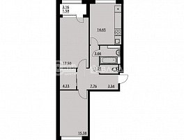2-комнатная квартира, 69.31 м2