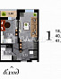 1-Комнатная квартира 42.00м², эт. 11, фото 3