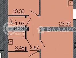 3-комнатная квартира, 79.13 м2