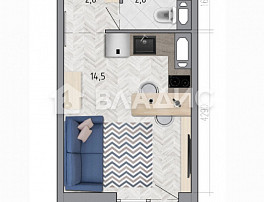 Студия 21.10м²