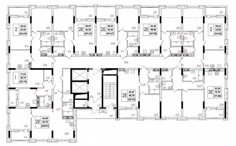 2-комнатная квартира, 72.66 м2, эт. 2, id: 760616, фото 22