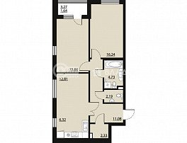 2-комнатная квартира, 73.96 м2