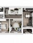 2-комнатная квартира, 72.66 м2, эт. 2, id: 760616, фото 1