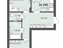 2-комнатная квартира, 77.7 м2