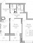 2-комнатная квартира, 57.5 м2, эт. 15, id: 1123787, фото 1
