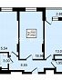 2-комнатная квартира, 62.49 м2, эт. 3, id: 758520, фото 1