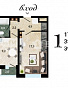 1-комнатная квартира, 39 м2, эт. 6, id: 705564, фото 1