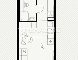 Студия 23.70м²