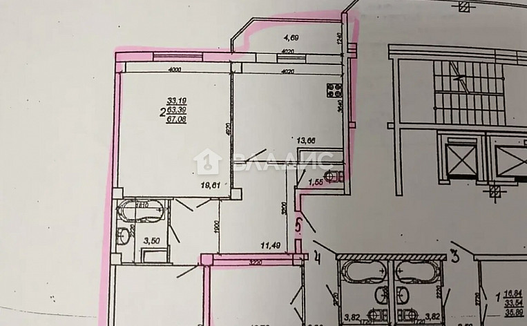 2-Комнатная квартира 61.10м², эт. 17, фото 24