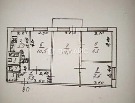 4-Комнатная квартира 60.00м²