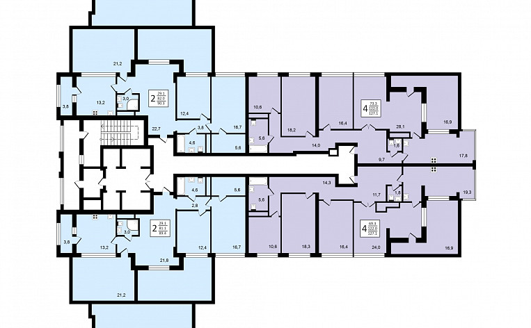 1-Комнатная квартира 45.70м², эт. 6, фото 14