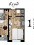 1-комнатная квартира, 39.6 м2, эт. 10, id: 705443, фото 1