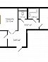 2-комнатная квартира, 68.48 м2, эт. 15, id: 756568, фото 1