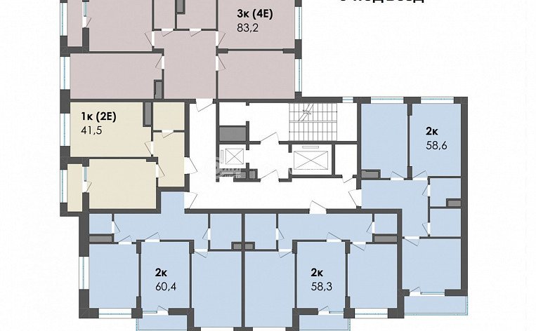 2-комнатная квартира, 65.7 м2, эт. 4, id: 820338, фото 20