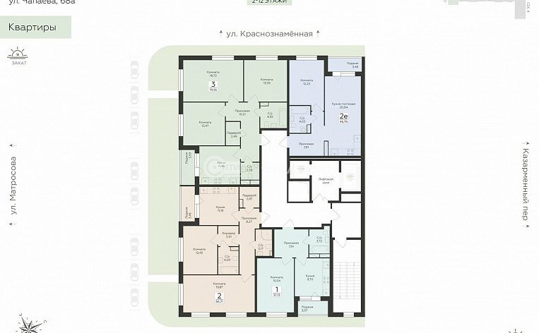 1-комнатная квартира, 37.15 м2, эт. 3, id: 1071382, фото 13