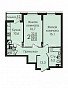 2-комнатная квартира, 65 м2, эт. 14, id: 841647, фото 1