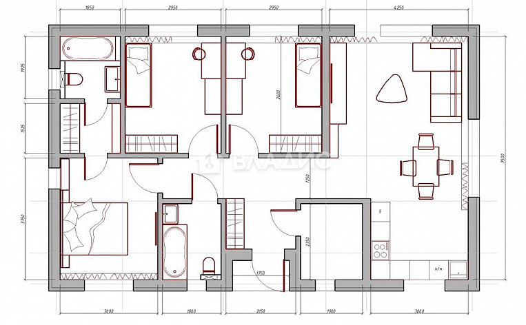 Дом 104.00м², фото 4
