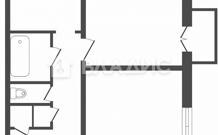 2-Комнатная квартира 49.70м², эт. 2, фото 12